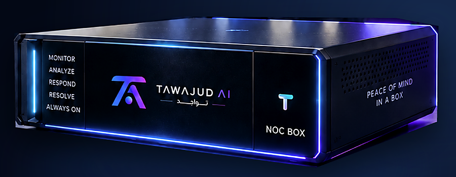 Tawajud AI NOC Box concept device